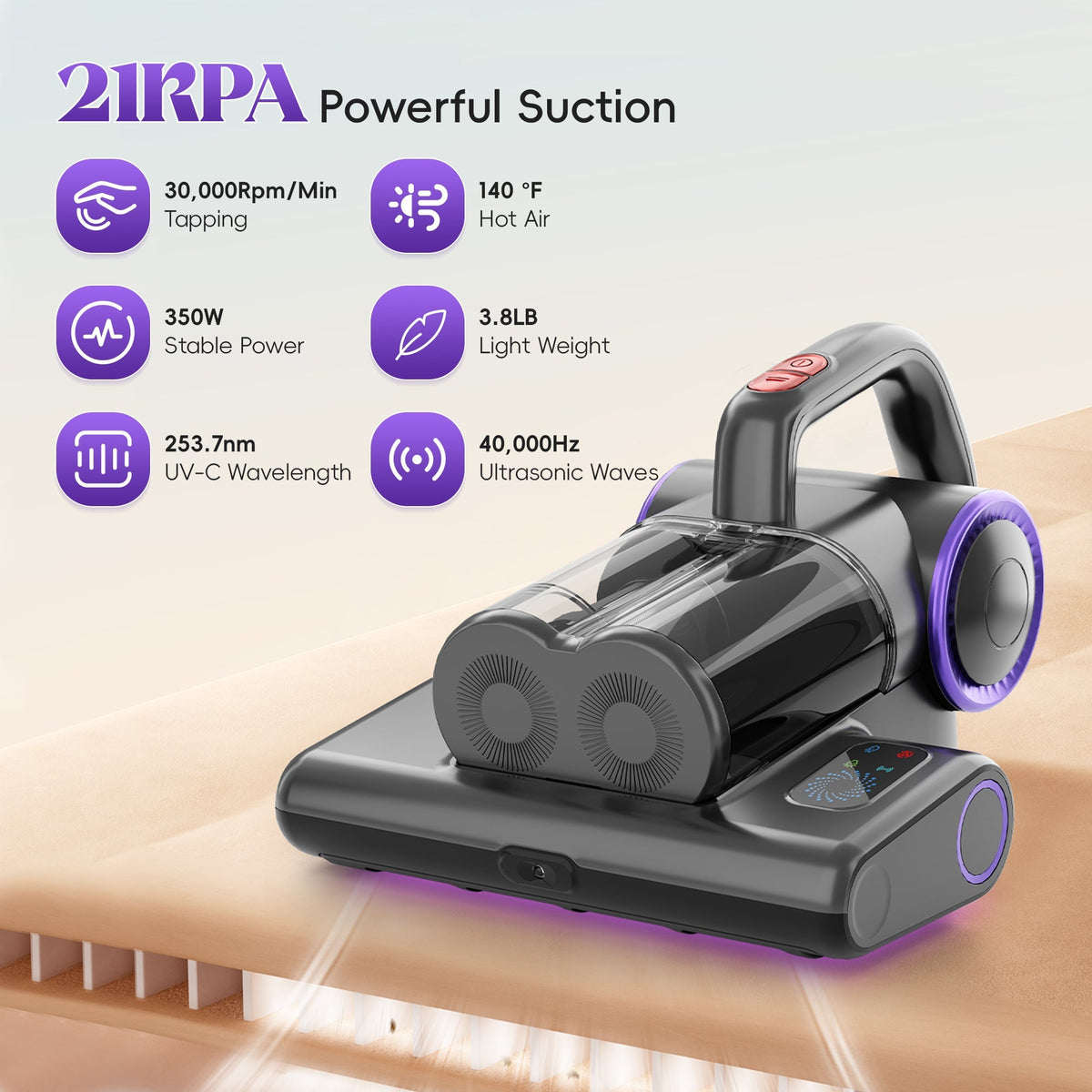 NestPure Cordless Mattress Vacuum Cleaner