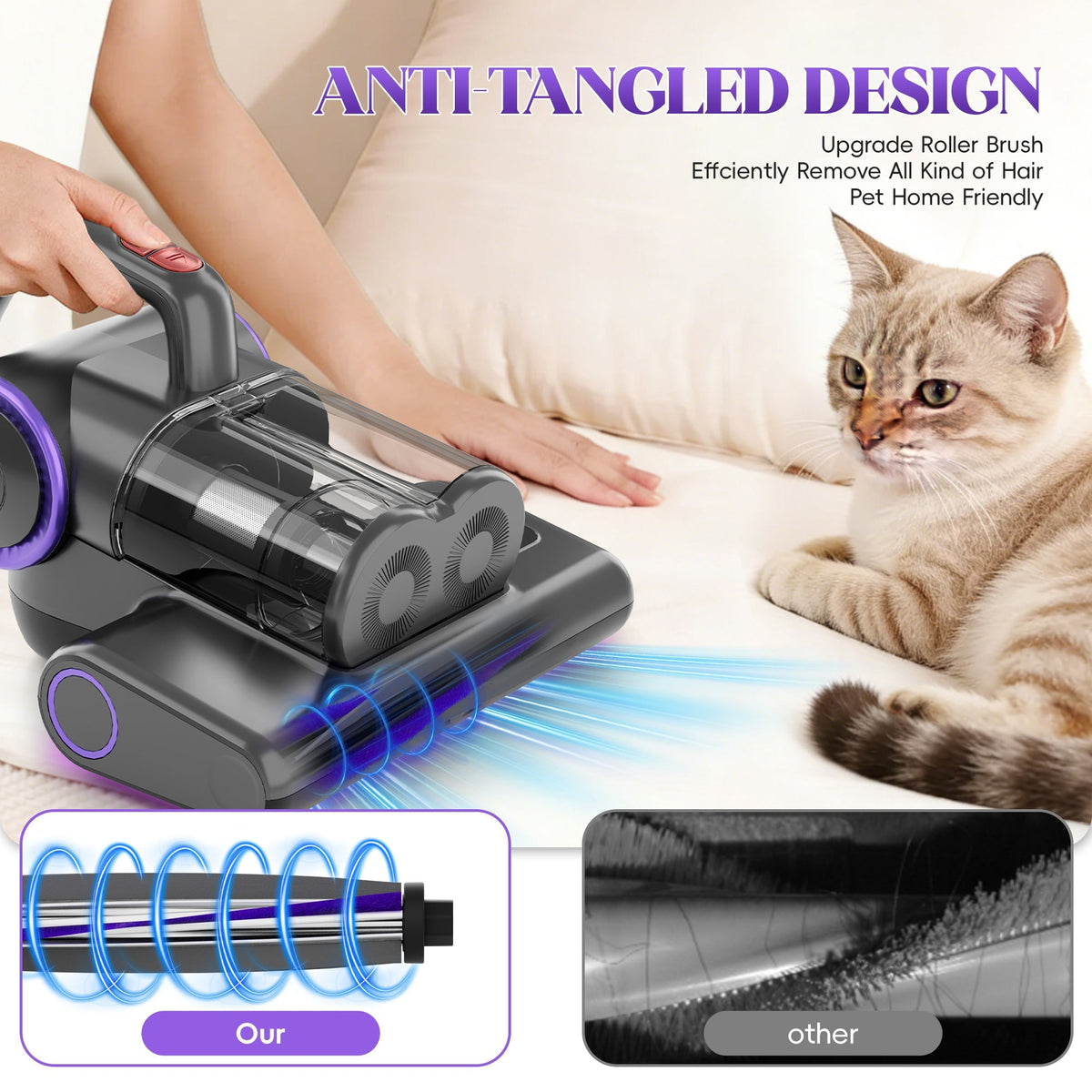 NestPure Cordless Mattress Vacuum Cleaner