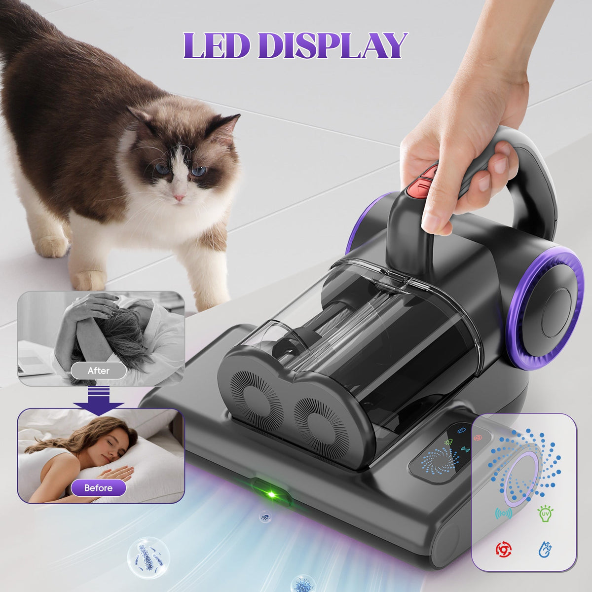 NestPure Cordless Mattress Vacuum Cleaner