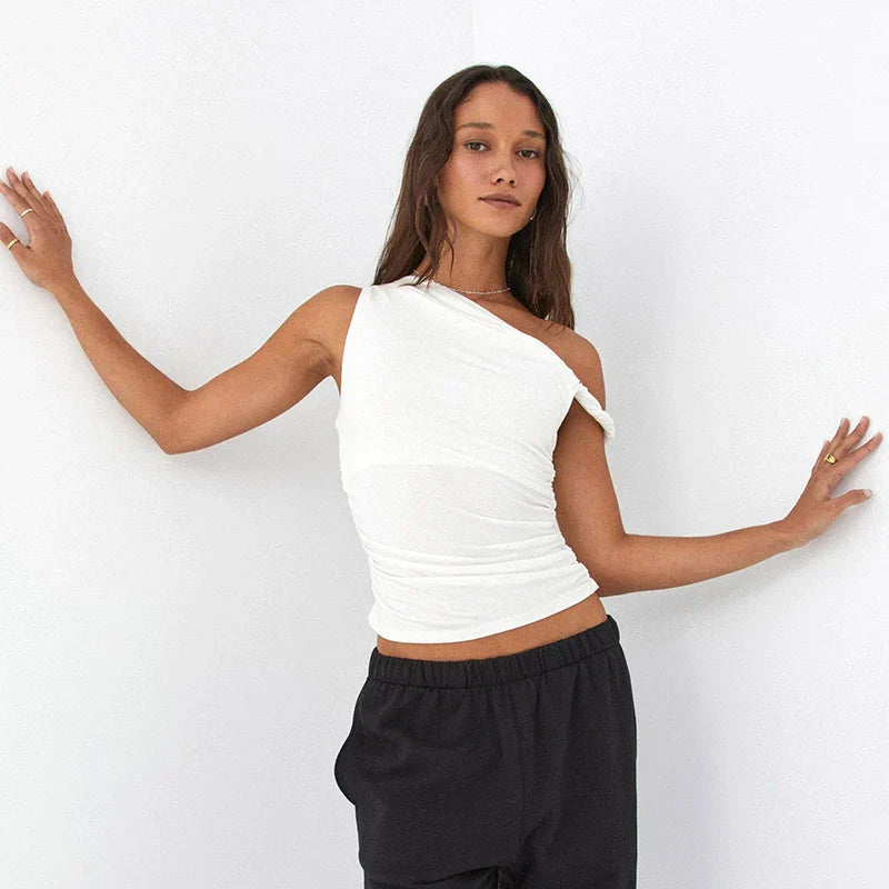 ALLURE™ One-Shoulder Sculpt Top