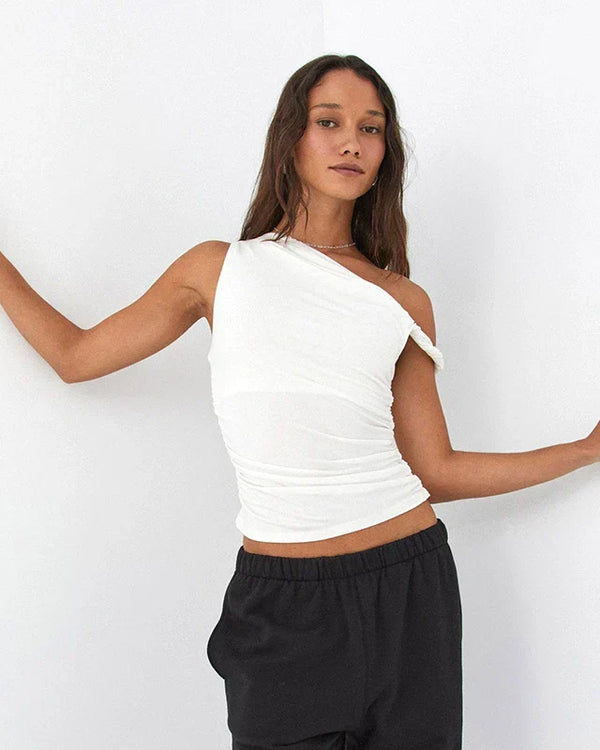 ALLURE™ One-Shoulder Sculpt Top