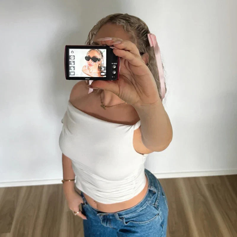 ALLURE™ One-Shoulder Sculpt Top