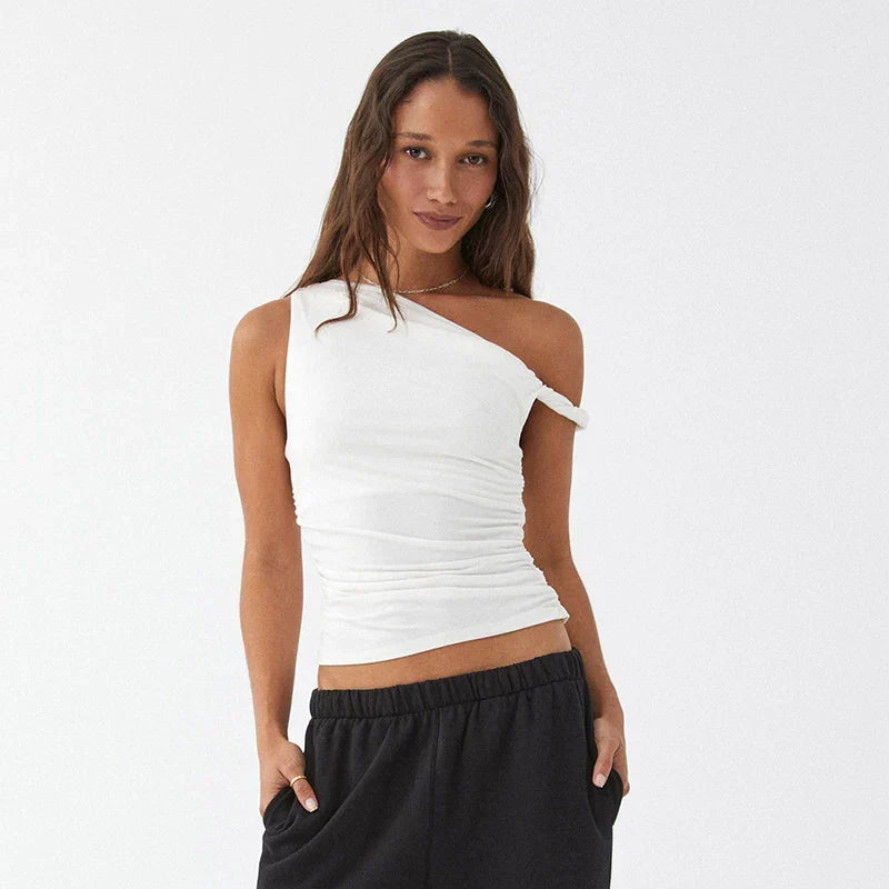 ALLURE™ One-Shoulder Sculpt Top
