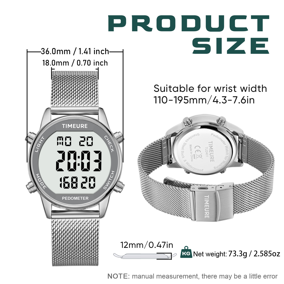 Stepli Pedometer Watch