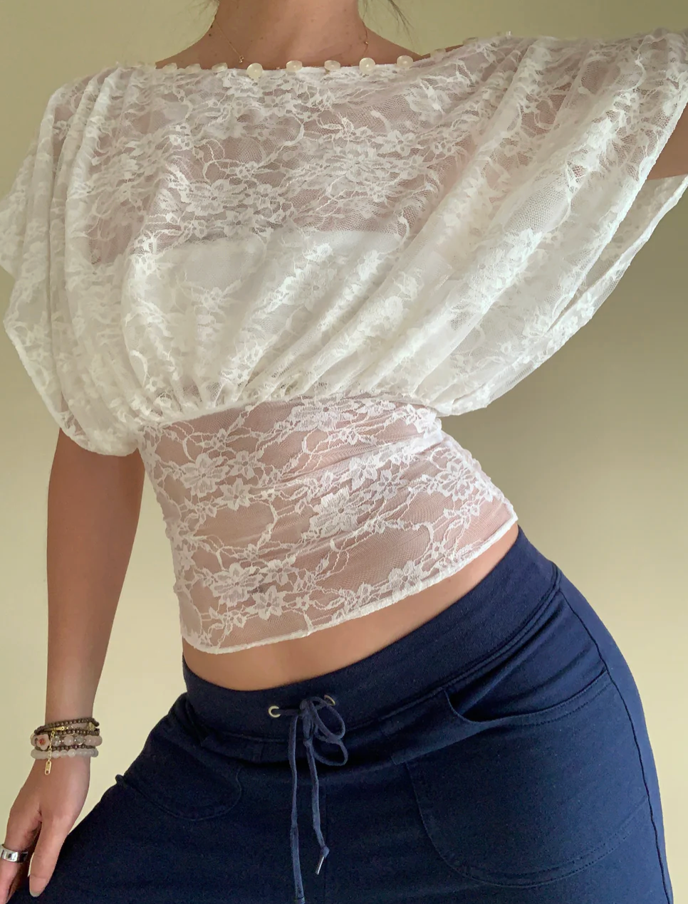 Amélie Lace Top